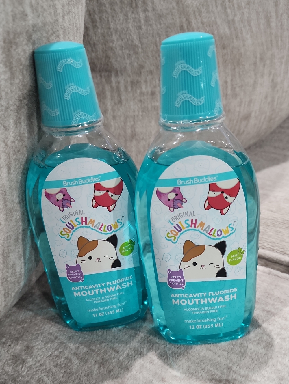 NWT 2- Squishmallows Anticavity Fluoride Mouthwash 12oz
